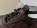 骆驼（CAMEL）男士套脚快穿牛皮商务休闲运动皮鞋 G14A220724 棕色 41 实拍图