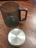 南山先生玻璃杯带把带盖便携泡茶杯茶水分离大容量办公杯带柄家用绿茶杯子 深空杯 不带过滤 实拍图