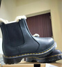 马丁博士（Dr.Martens）2976 Leonore冬加绒厚保暖雪地靴切尔西靴 黑色 36 实拍图