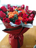 朵梓鲜花速递玫瑰花束送女朋友老婆生日礼物全国同城配送 19朵红玫瑰花束 实拍图