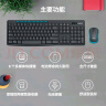 罗技（Logitech）MK275 键鼠套装 无线键鼠套装 办公键鼠套装 全尺寸 商务键鼠套装 带无线2.4G接收器 黑蓝色 实拍图