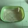 HKML狗狗厕所小型犬专用宠物用品狗便盆尿盆鹦鹉站架喂食排便桌面训练 牛油果小号：40x30x11cm 实拍图