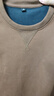 JEANSWEST LIFE真维斯加绒卫衣男秋冬季加厚保暖外套三角设计重磅灰色圆领上衣 实拍图