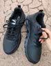 安踏云逸小黑鞋男鞋运动鞋子男士夏季皮面防泼水软底减震跑步徒步鞋子 【爆款推荐皮面防泼水神器】黑武士-4 42.5 码 实拍图