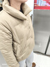 马克印象2025秋冬新款羽绒服女短款立领休闲百搭90白鸭绒小个子时尚外套女 DH106  卡其色 L （120-140斤） 实拍图