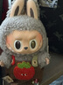 泡泡玛特The Monsters心动马卡龙搪胶Labubu盲盒钥匙扣挂件拉布布毛绒公仔 芝麻豆豆（仅拆盒确认款）17cm 实拍图