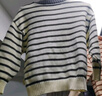 嘟嘟家宝宝条纹毛衣冬装儿童保暖上衣婴儿衣服女童冬季衣服 艳粉白条纹 实拍图