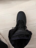 全洲狼 雪地靴男冬季棉鞋男靴东北大棉鞋抗寒防水加绒加厚户外保暖鞋 全黑 42 (260mm) 实拍图
