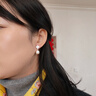 周百福【1000+门店】银花朵仿珍珠耳环女士耳钉耳坠生日送女友礼物 实拍图