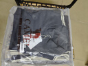 骆驼（CAMEL）立领健身女装撞色修身两件套运动服 Y24CAWL6620 墨灰 M 实拍图