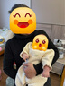 欢喜小熊新生儿连体衣女宝宝春秋三层保暖衣春款刚出生男婴儿衣服 实拍图