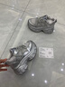 昂智（ANGZHI）品牌老爹鞋女2025年秋冬季新款厚底内增高女鞋9厘米运动休闲鞋子 银色 【9厘米】 37 实拍图