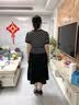 俞兆林母亲节礼物妈妈夏装短袖连衣裙中老年女装婆婆雪纺裙子 Y52Q028 实拍图