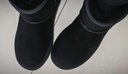 意尔康女靴雪地靴女士加绒加厚保暖棉鞋舒适百搭东北抗寒中筒靴子 黑色 加绒 39 实拍图