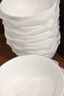 隆达骨瓷陶瓷餐具 纯白碗 饭碗面碗汤碗 简约健康家用实用 纯白4.5英寸金钟碗 6只装 实拍图