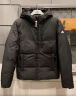 adidas 600蓬休闲修身保暖立领鸭绒羽绒服男装阿迪达斯官方轻运动   黑色（推荐选大一码）   XL 实拍图