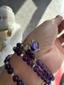 石玥珠宝精品6mm天然紫水晶手链银狐狸本命年九紫离火手串男女士款礼物 实拍图