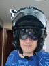 VGVVGV揭面盔3c认证摩托车头盔双镜蓝牙半盔四季男女骑行机车安全帽c 机械黑+镀虹金镜片+外置蓝牙 L 实拍图