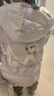 迪士尼女童羽绒服外套儿童连帽中长款宝宝冰雪爱莎保暖加厚白鸭绒 QBX513360紫色 130适合125-135cm  实拍图