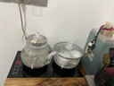 福益来全自动上水电热水壶玻璃泡茶桌茶台烧水壶一体机办公室功夫茶煮水壶电茶壶家用茶具套装烧水器 消毒款-底部上水 1L 实拍图