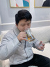 XDO玻璃杯茶杯水杯男士茶水分离双层手柄办公杯 实拍图