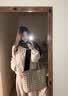 雅黛丝薇韩系甜美短款羽绒棉服女冬季新款蝴蝶结刺绣设计感保暖棉衣外套女 粉色刺绣 S 实拍图