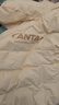 安踏（ANTA）速暖羽绒服丨四防保暖鸭绒外套女冬季宽松休闲运动棉服面包服上衣 香草米白-2 L (女170) 实拍图