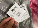 Calvin Klein内衣女士ck提花腰边舒适棉质微弹半包臀防夹臀三角内裤女QP1280O P7A-椰青灰 1条 XS 实拍图