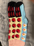 蕉内（Bananain）银皮520C男女士长筒袜超级市场主题纯棉抗菌防臭透气保暖袜子2双 【女】番茄炒蛋A+番茄炒蛋B 2双 均码 实拍图