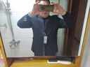 席臣加肥加大码西装外套休闲男宽松商务西服显瘦大号胖子肥佬西服套装 藏青色单西 3XL （170-190斤） 实拍图