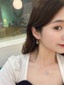 纪梵哲轻奢永恒之心项链女士吊坠手链520情人节生日礼物送女朋友老婆 玫瑰金色·蓝锆 实拍图