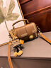 viney牛皮包包女包轻奢斜挎包品牌手提包生日新年礼物送女生女友 【棕色】送老婆实用高级感洋气单肩小包 实拍图