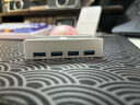 奥睿科(ORICO)USB3.0分线器 hub扩展坞集线器 铝合金卡扣式MAC苹果笔记本台式电脑显示器转换器 MH4PU 实拍图