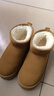 拉夏贝尔女靴冬季加绒厚底雪地靴女2024冬季新款加厚保暖鞋东北大棉鞋现货 驼色 加绒 0835 37 实拍图