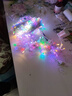 过年LED小彩灯闪灯串灯满天星灯春节日户外霓虹灯新年家用氛围灯 七彩 插电款：30米300灯 实拍图