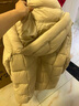 美力城暖天鹅泡芙羽绒服中长款女高端90鹅绒加厚外套保暖157 白色 M （110-125斤） 实拍图