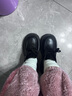 逸兰朵小皮鞋女英伦风2025秋冬季新款加绒厚底女鞋jk配裙子玛丽珍乐福鞋 黑色【加绒加厚款】 38 (240mm) 实拍图