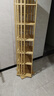 木马人旋转书架落地一体置物架子书柜收纳柜子书桌简易储物博古架展示柜 【健康纯竹】原色-六层（360度旋转 加大钢圈） 实拍图