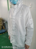 沃巴伦防尘防静电连帽分体服洁净服男无尘工作服分体车间喷漆服透气工装 白色连帽分体静电服 XL建议体重120-140斤 实拍图