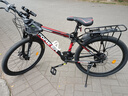 永久（FOREVER）山地车自行车成人男女青少年学生铝合金单车上班代步公路越野赛车 【铝架】旗舰版-黑红辐条轮 26寸27速【建议身高155-185cm】 实拍图
