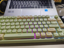 前行者V75无线键盘鼠标套装蓝牙双模机械手感75键小型便携静音男女生办公高颜值键鼠耳机三件套电脑平板 麦芽绿-键盘RGB【无线2.4G/蓝牙5.0双模】 实拍图