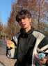 BJHG田嘉瑞同款不计后果美式复古夹克休闲外套男款2026秋新款潮牌上衣 炭黑米白 M 实拍图