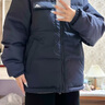 adidas 570蓬双面穿保暖连帽鸭绒羽绒服男女阿迪达斯官方轻运动   传奇墨水蓝   M 实拍图