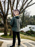 Jack Wolfskin狼爪冲锋衣男秋冬户外两件套防水大码抓绒三合一外套5012776 776-4136/石板绿 XL 180/104A 实拍图