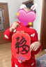 芬尚 灯笼福卡挂件 空白硬卡纸春联对联蜡染双面万年红宣纸 春节新年过年喜庆中国结挂饰福字红卡纸6张 实拍图