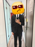 奢树（SHESHU）西服套装男士商务正装西装修身职业装套西新郎服结婚礼服 藏青色一粒扣【西服+西裤】 175A 实拍图