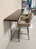 艾森朗特意式极简吧台椅家用岛台高脚椅吧凳轻奢高级感酒吧高椅子前台吧椅 驼色 坐高65cm 实拍图