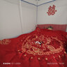 雅鹿纯棉结婚四件套100全棉床裙款大红新婚床单被套女儿婚房床上用品4 幸福美满【加厚磨毛款】 床裙款 1.5m四件套-被套200x230cm 实拍图