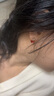 AGATHA/瑷嘉莎 双生小狗银耳钉女【生日礼物】送女友高级感耳环饰 红色耳钉 实拍图