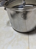 铿锵（KENGQ）316不锈钢汤锅加厚煲汤锅家用燃气电磁炉通用卤肉桶大容量高汤锅 全钢盖 24cm 实拍图